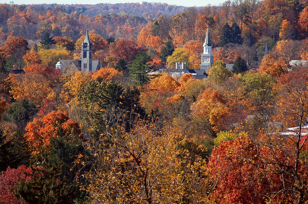 Church Steeples in the Fall (Photo by Kyle Kesselring @ flickr.com)
