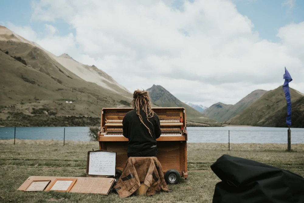 Perfect musician for a perfect spot