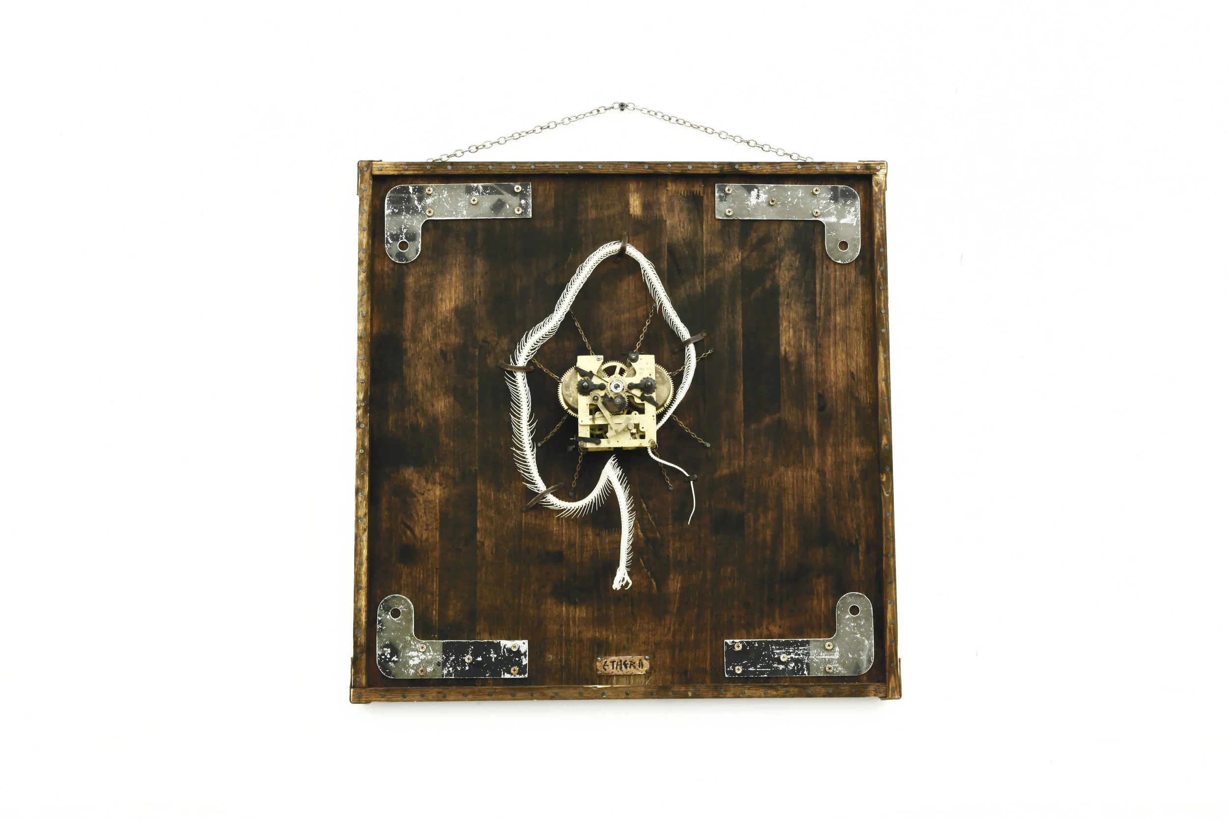  Ether-II, 2015  organic remains, industrial wastes  60 × 60 cm    