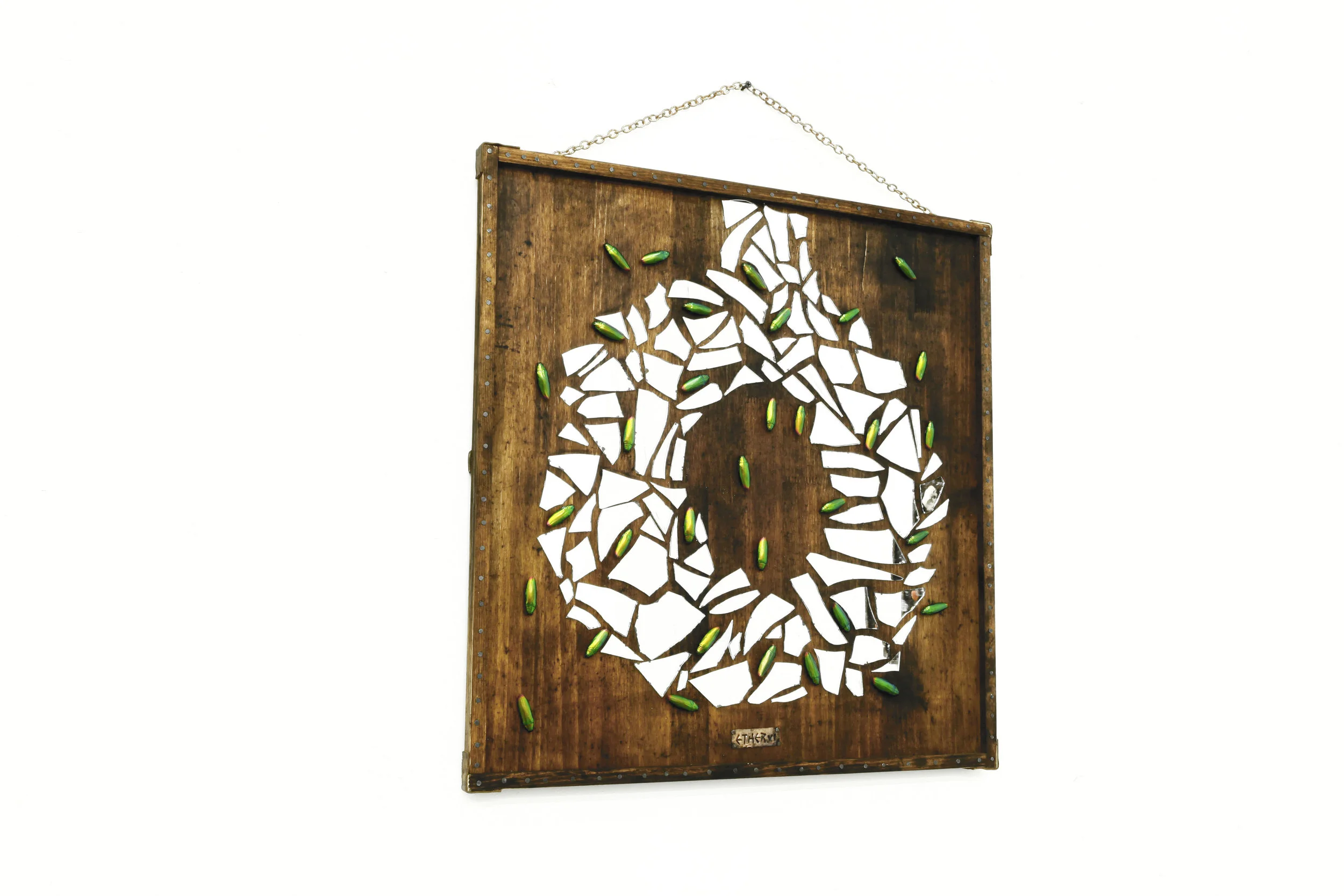  Ether-VI, 2015  organic remains, industrial wastes  60 × 60 cm&nbsp; 