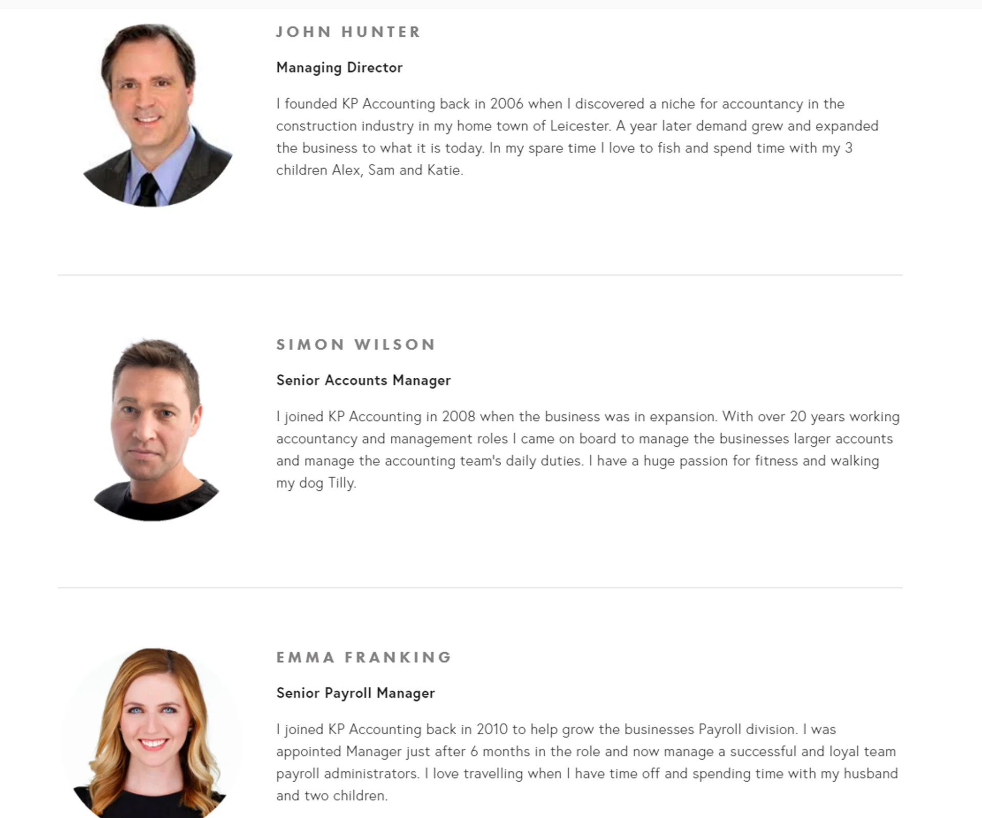 Meet The Team Page Design In Squarespace Clickpeach Professional Squarespace Designer