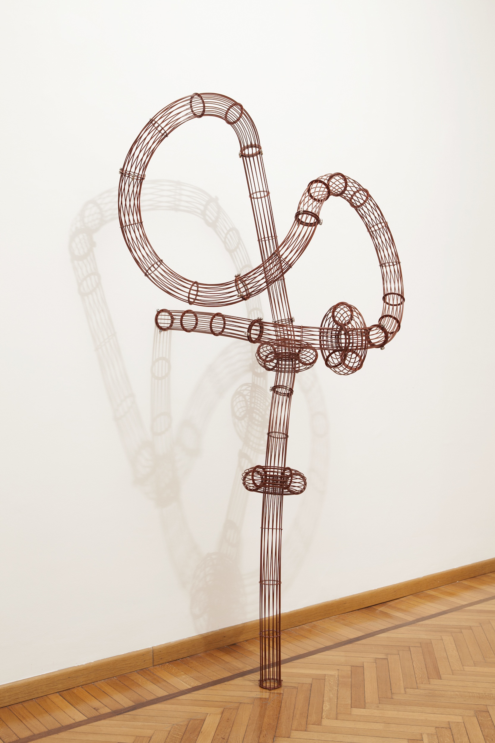   Untitled (Climbing)   Powder Coated Steel, Stainless Steel Spacers  250 x 100 x 65 cm  &nbsp; 