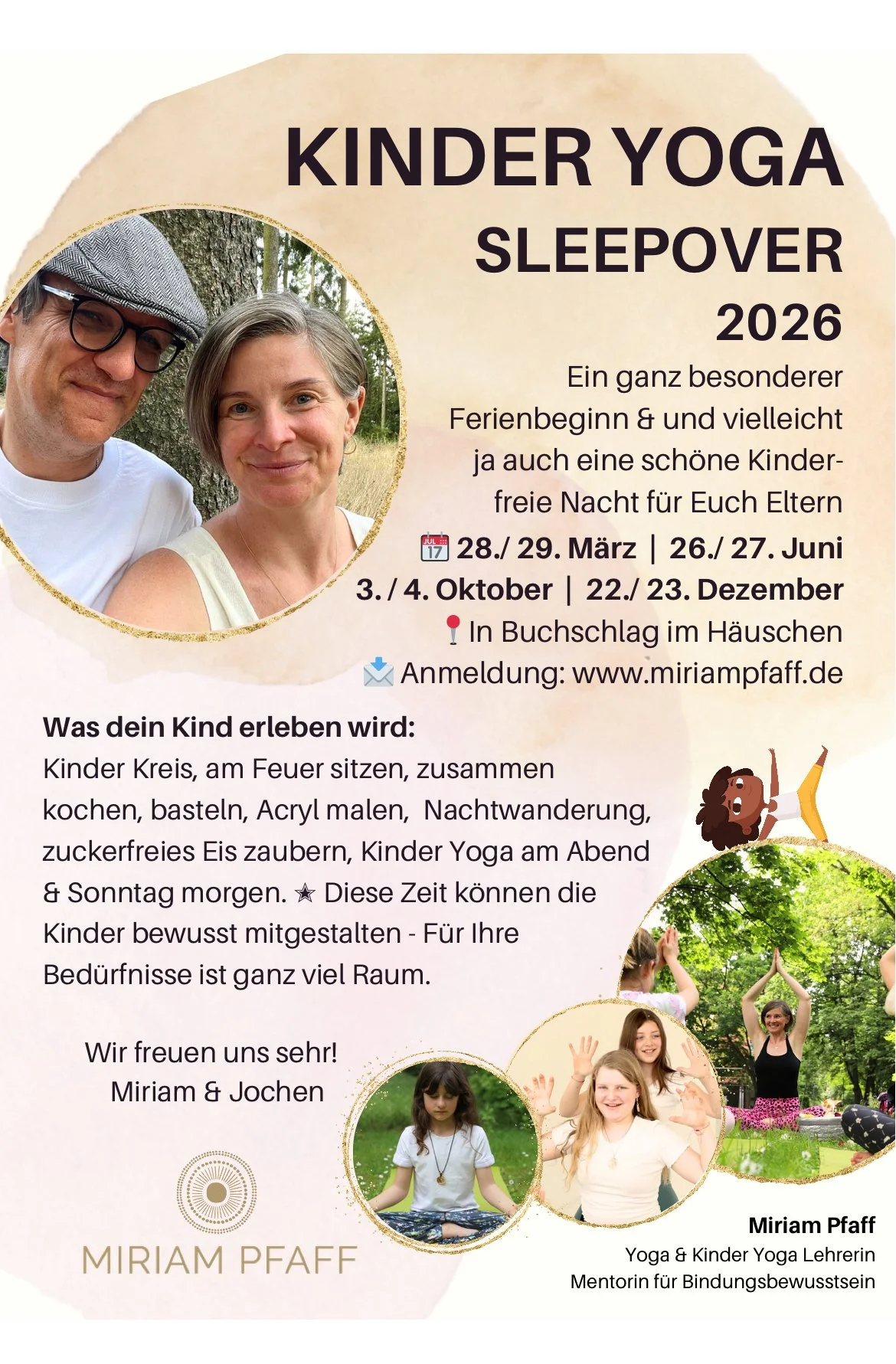 Kinder Sleepover in Buchschlag 2026 März/Juni/Oktober/Dezember