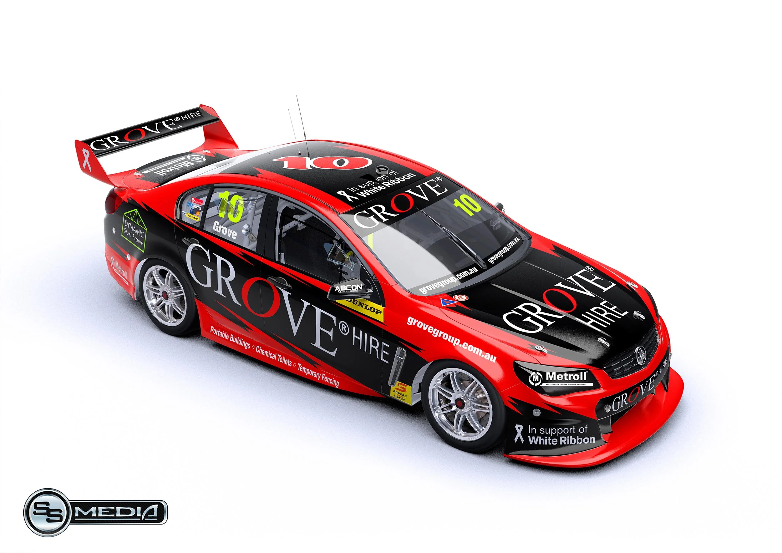 A render of the livery Brenton Grove will be running in the Dunlop Super2 Series this year.