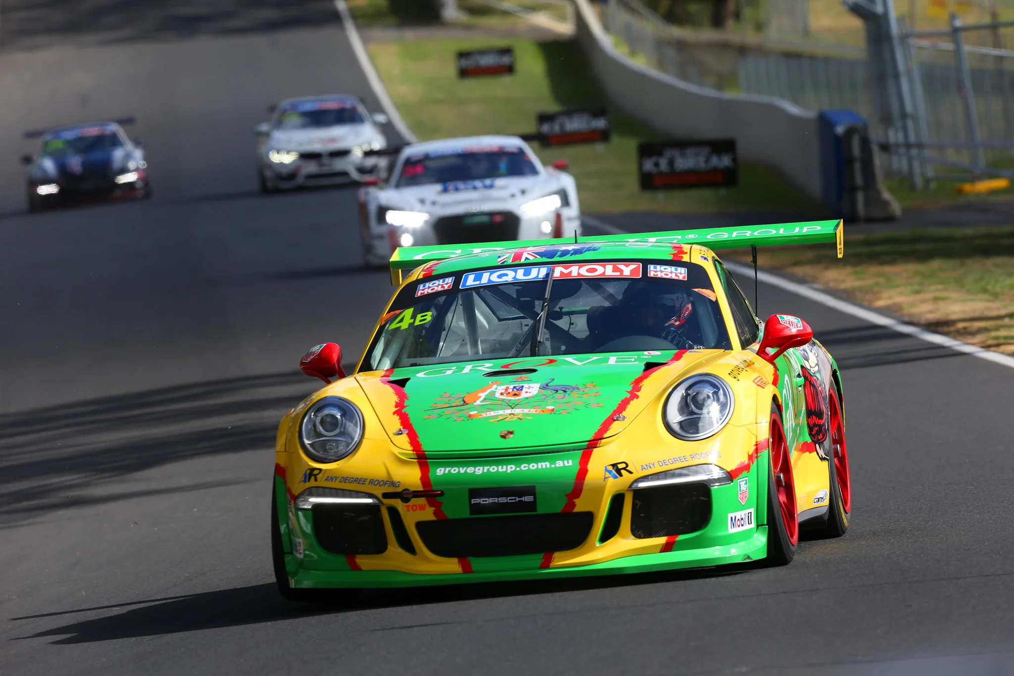 The car which Stephen and Brenton Grove shared at the 2018 Bathurst 12 Hour with Ben Barker and Daniel Gaunt.