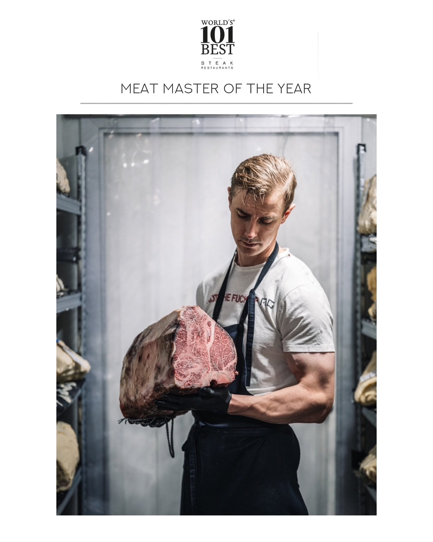 💫 Grattis @restaurang_ag som beh&aring;ller sin nionde plats p&aring; The World&rsquo;s 101 Best Steak Restaurants samtidigt som restaurangens k&ouml;ttm&auml;stare @martinkjall f&aring;r utm&auml;rkelsen Meat Master of the Year!! 💫

Sedan @johanju