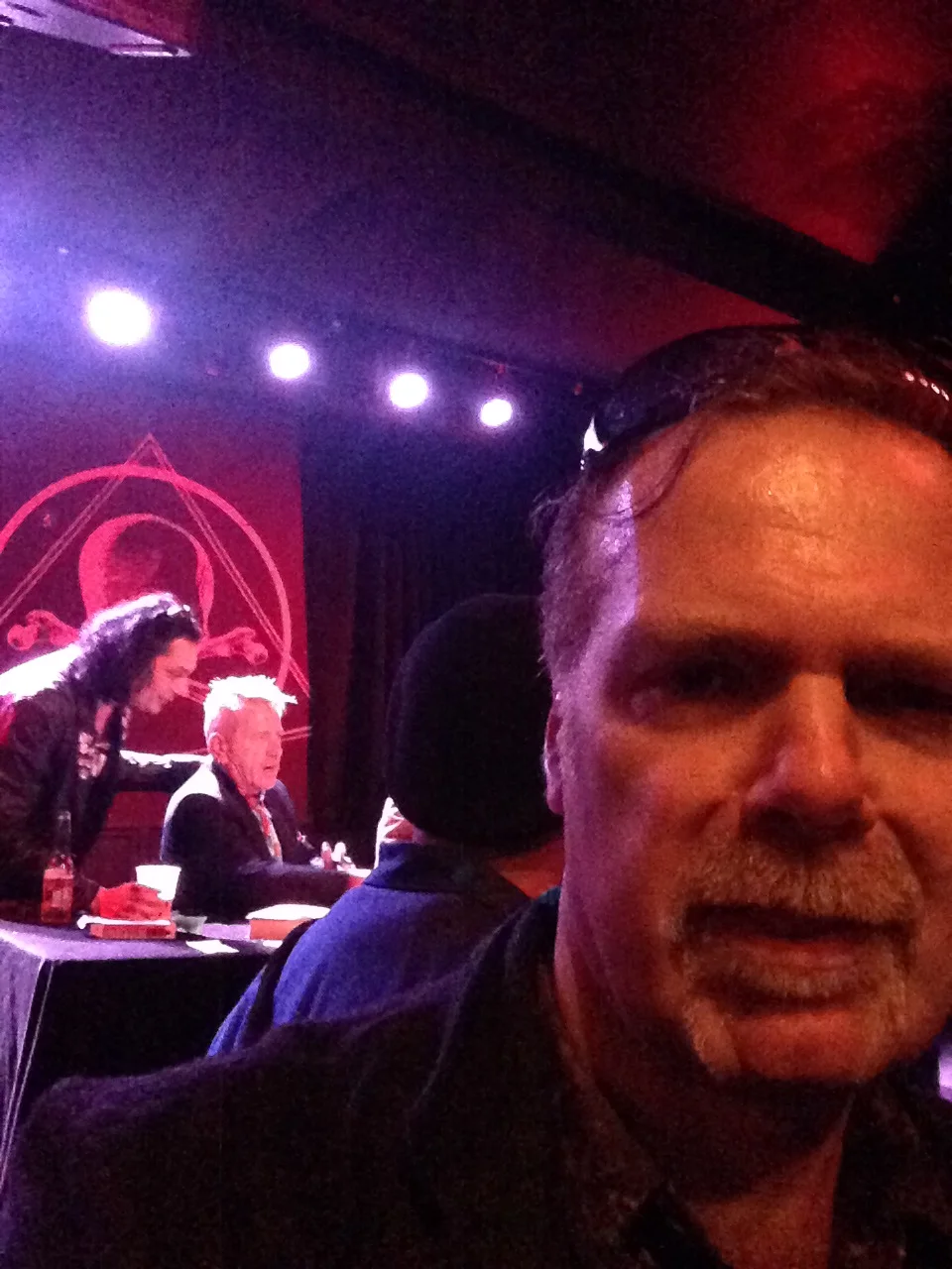 Abadzis meets Lydon, 2015. They say “Never meet your heroes,” but look, there we were, in the same room.