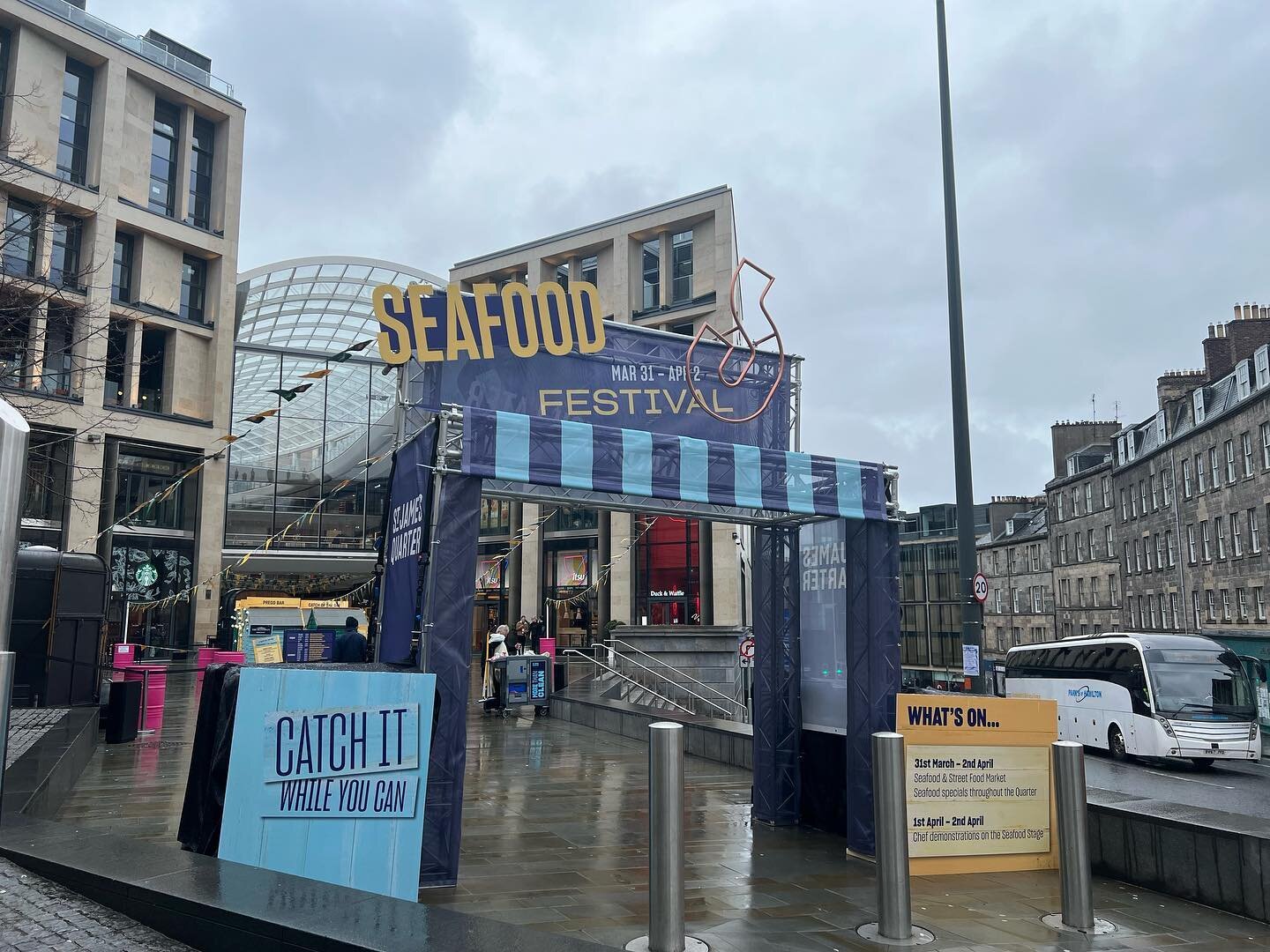 Looking forward to another great day @stjamesquarter for the seafood festival. 👌🏻🐟🦞 #seafood #seafoodfestival #edinburgh