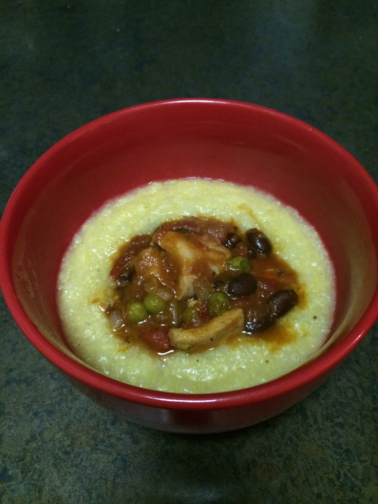 Polenta and Chicken Chili