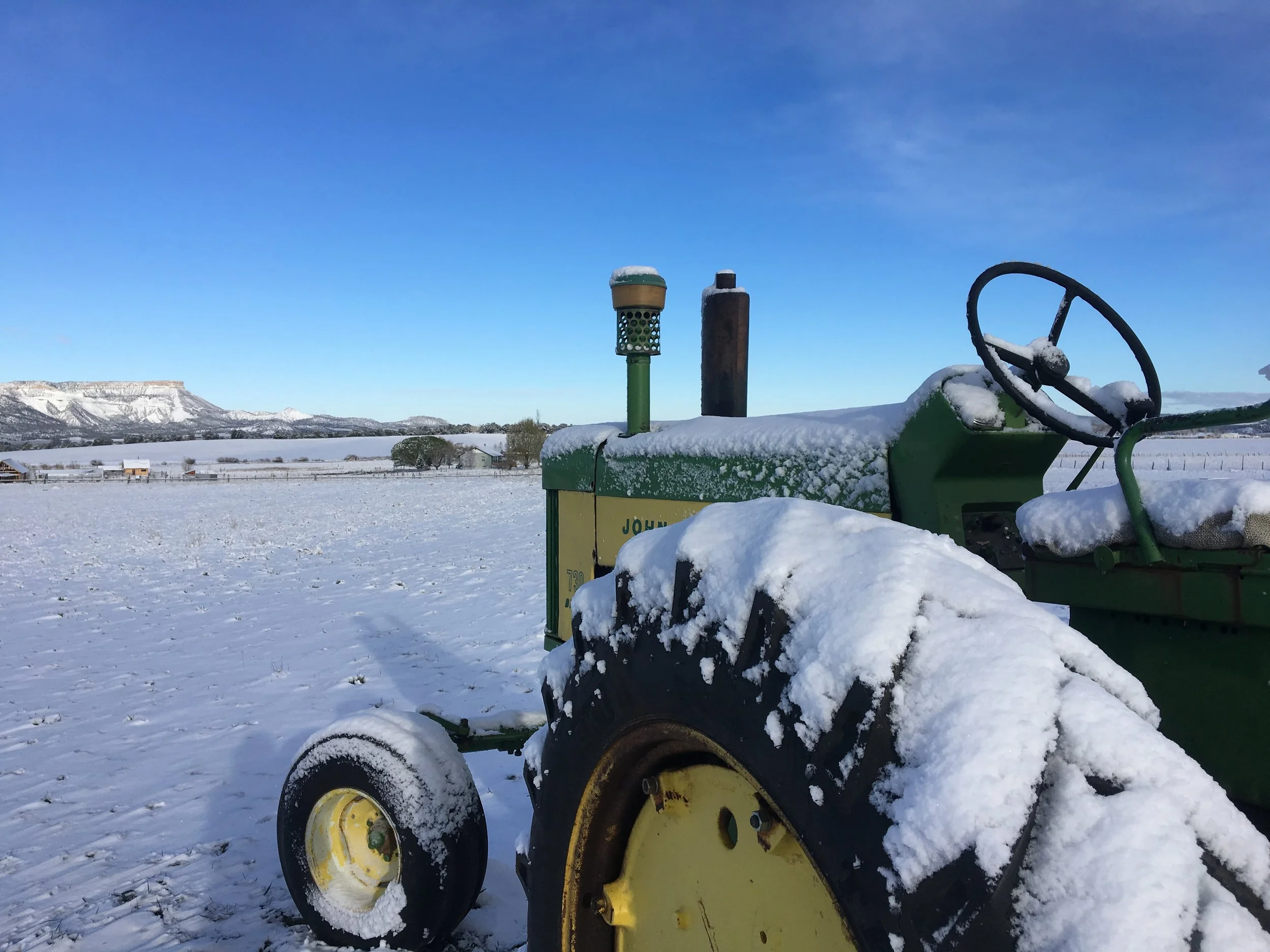 We woke up to a couple inches of snow last week.