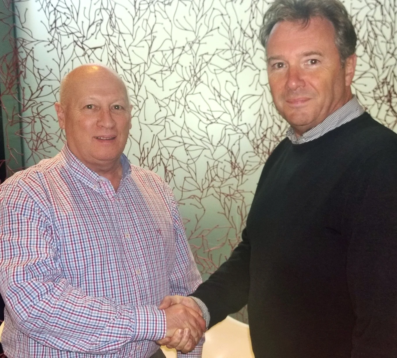 (L) Steve Forsyth of Workstreme (R) Robin Prior of Abergower Limited