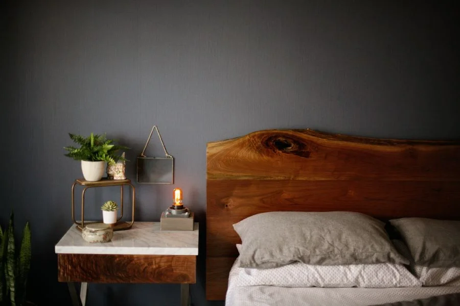 Custom Live Edge Headboard