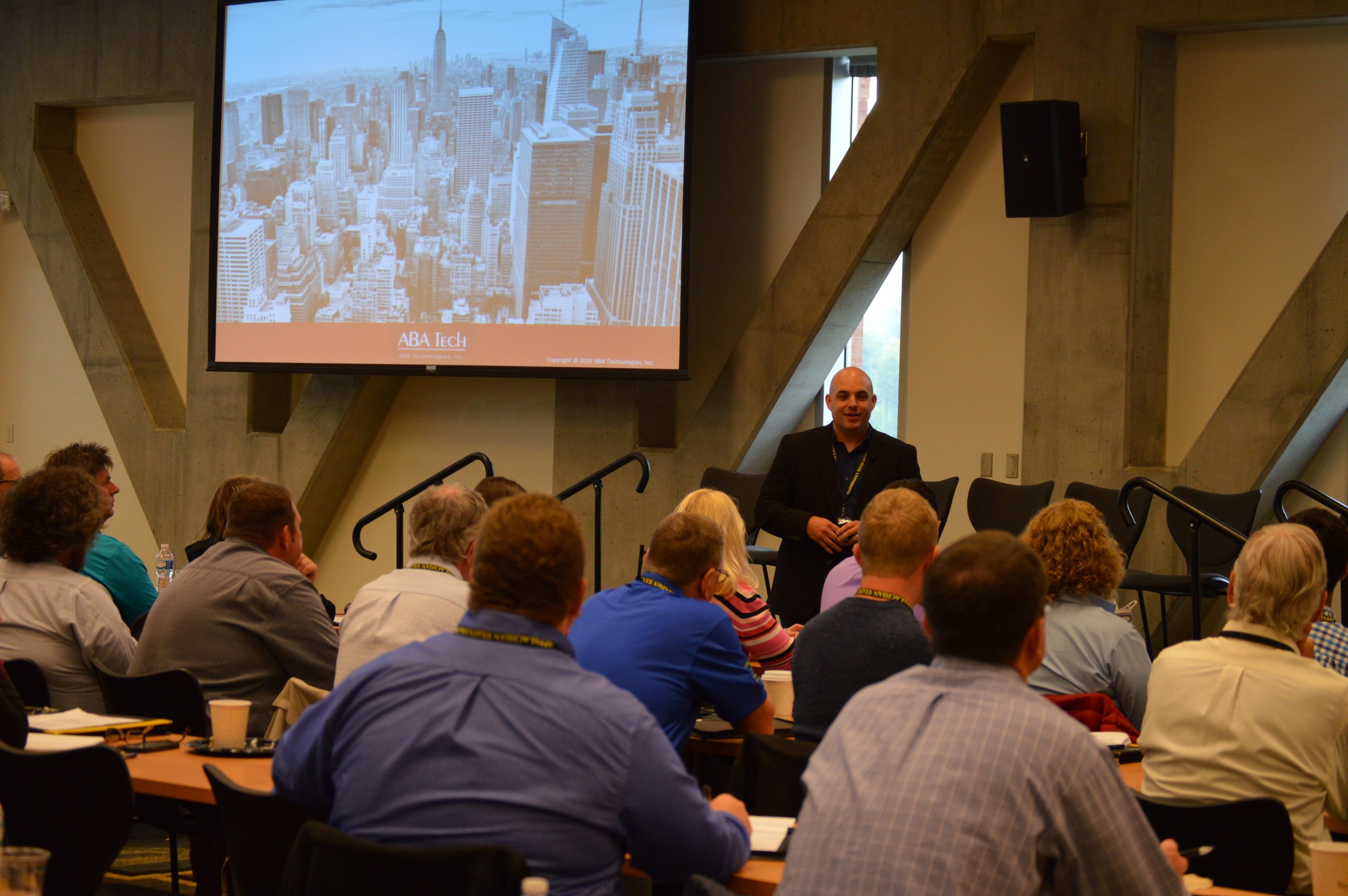 Manny delivering his hazard recognition presentation at this past year's Safety Summit.