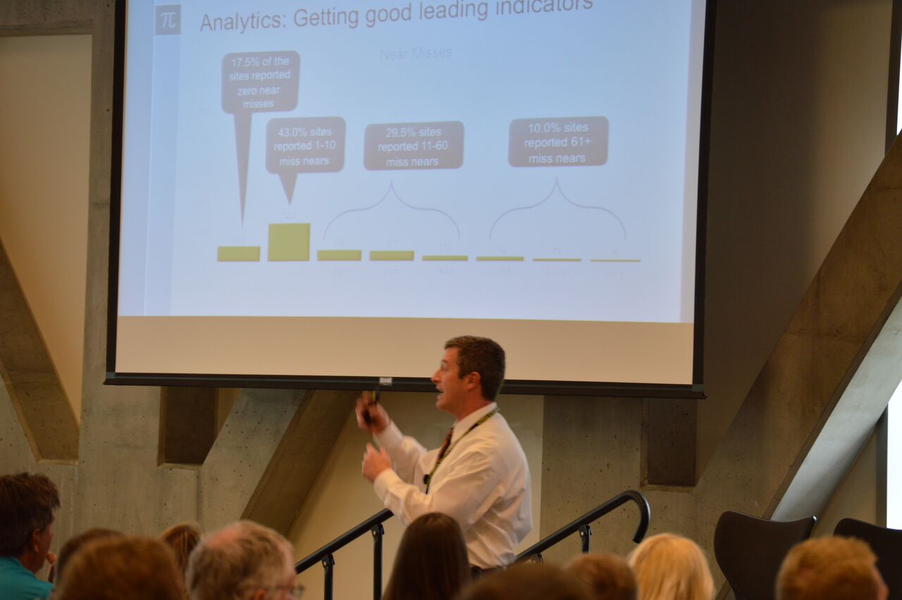 Dr. Shawn Bergman discussing how the numbers can tell a story to organizations.