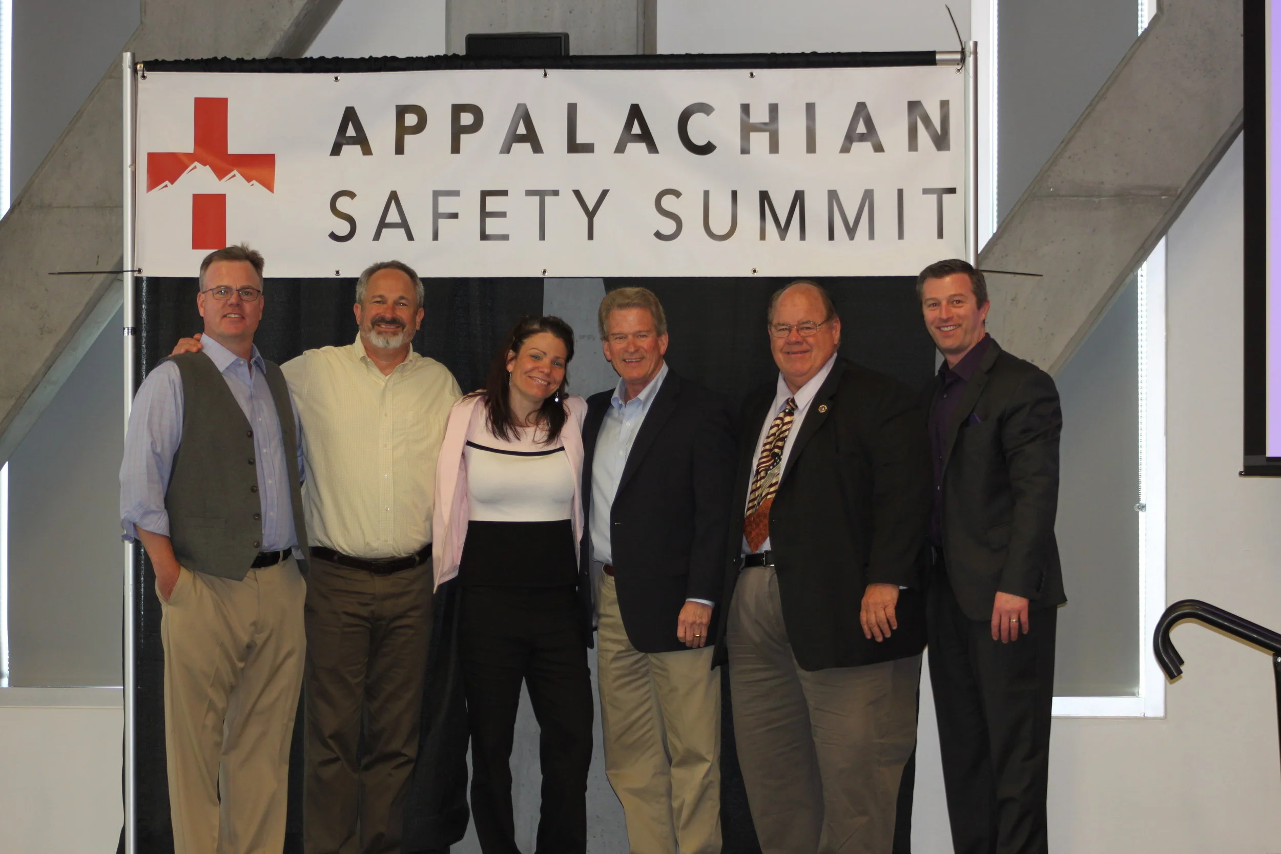 From left to right: Dr. Josh WIlliams, Dr. Timothy Ludwig, Dr. Krista S. Geller, Richard Pollock, John Drebinger and Dr. Shawn Bergman