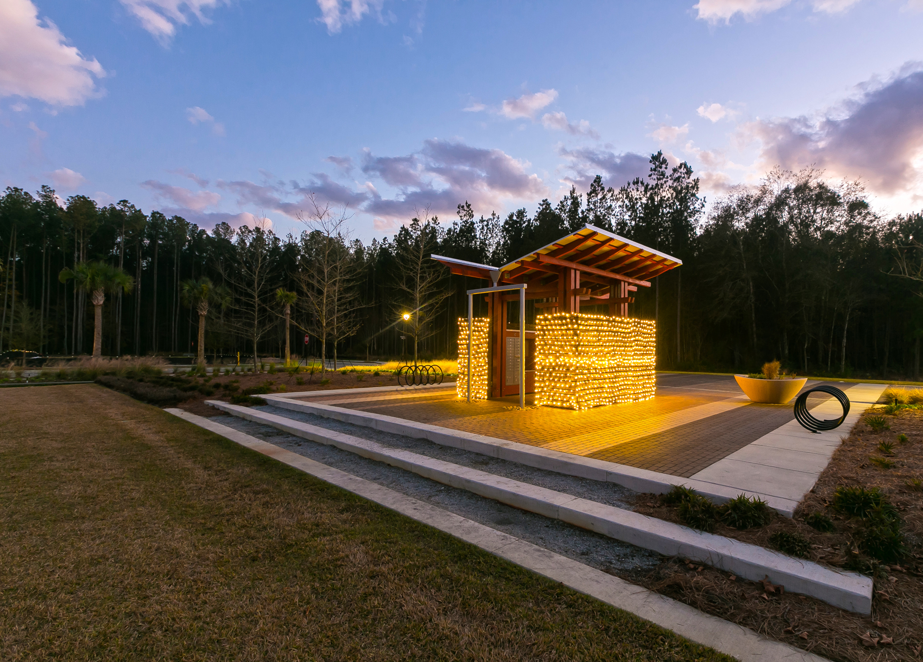 Nexton New Town Postal Pavilion and Site by KWLS