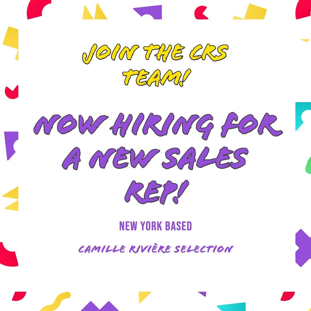 If you like to be your own boss...
Have at least 1 year of wine sales rep experience...
Are geeked out on natural wine...

Then please introduce yourself and email a copy of your resum&eacute; to jamie_seet@camilleriviereselection.com

*commission ba