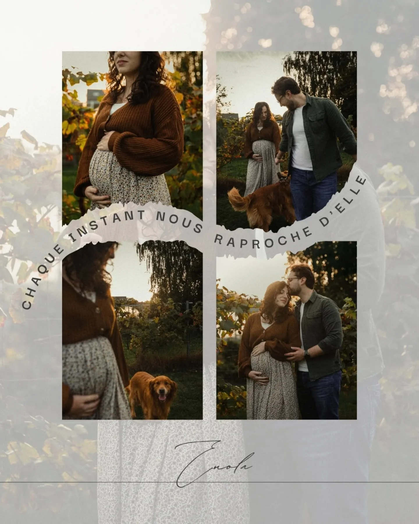 Elle n&rsquo;est pas encore l&agrave;,
et pourtant&hellip; elle remplit d&eacute;j&agrave; nos silences, nos pens&eacute;es, nos bras imaginaires.
On savoure ces instants &agrave; deux,
comme les derniers souffles d&rsquo;un chapitre pr&eacute;cieux,