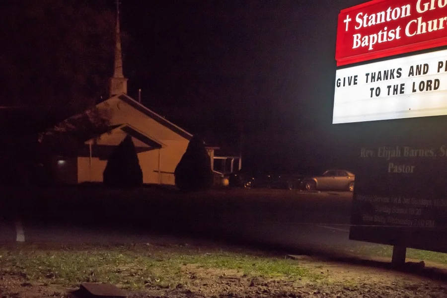 Stanton Grove Baptist Church in Hancock County, Georgia (Image captured by John Lee Fisher)
