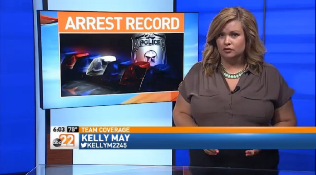 This, and all other screenshots, from the ABC22 newscast .
