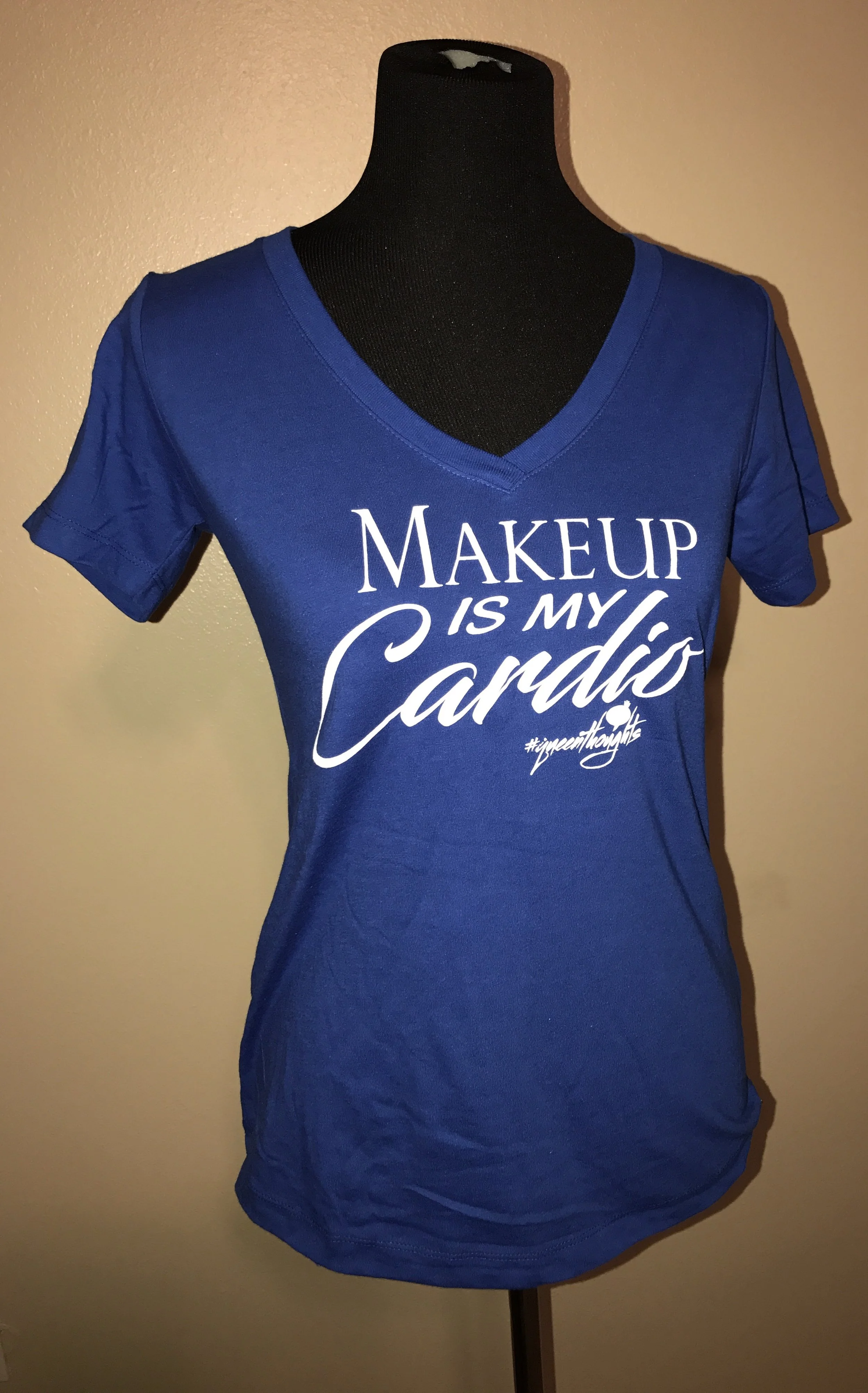 Makeup Is My Cardio V-neck