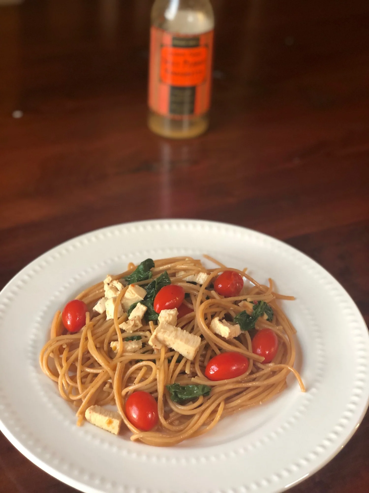 AAY Nutrition Trader Joes Spicy Chicken Pasta Dinner Recipe