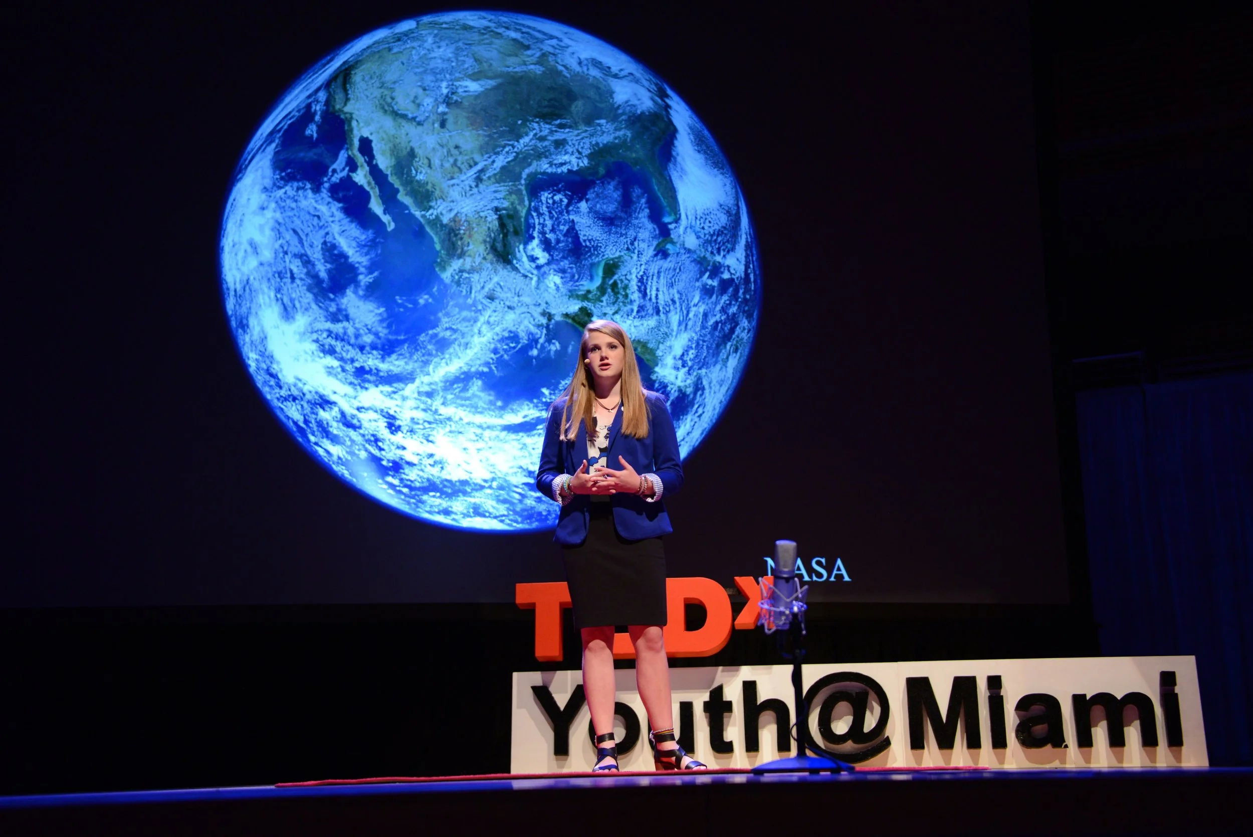Reynolds at a TEDx Talk in Miami.