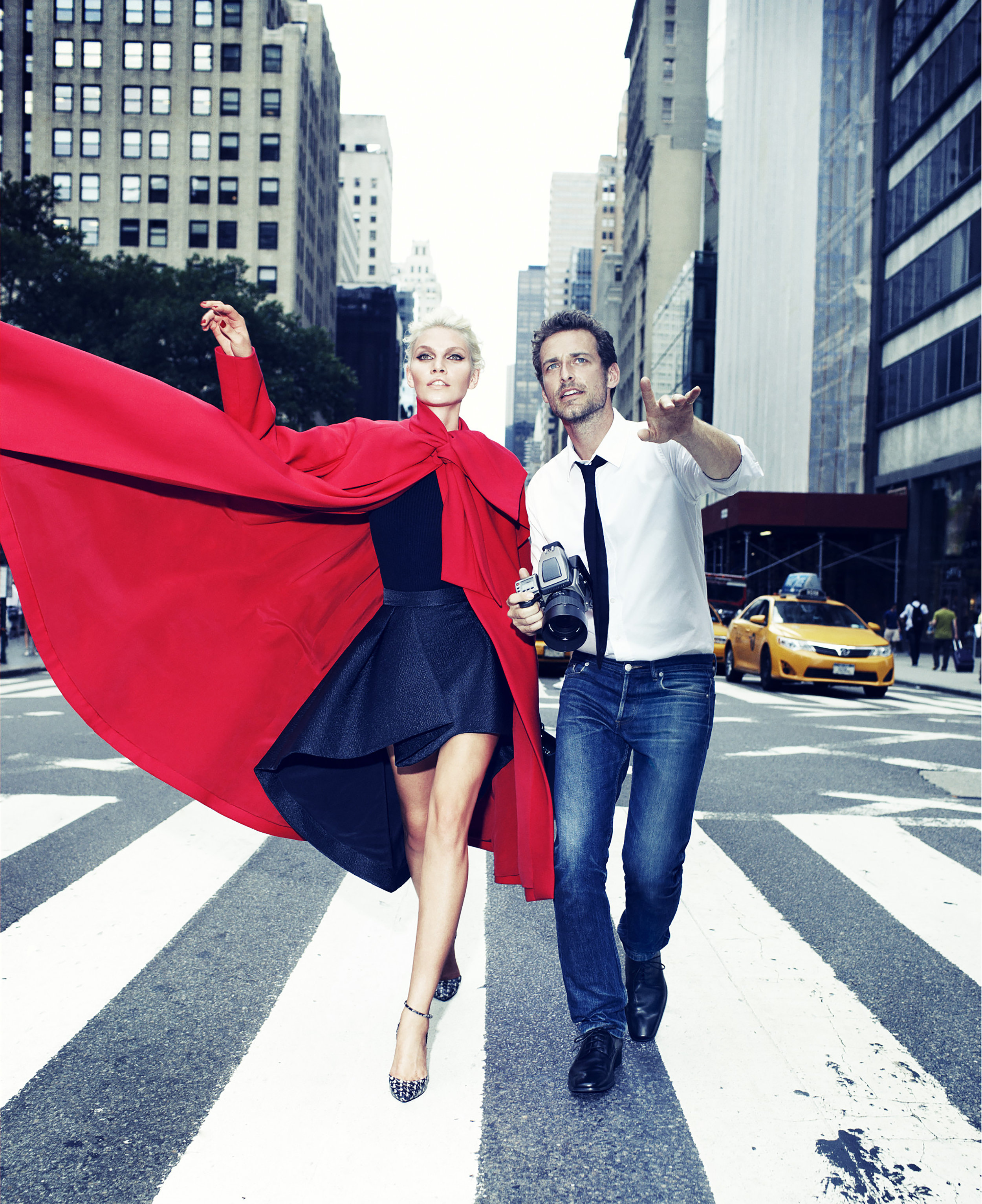Shooting on set for Allure Magazine.