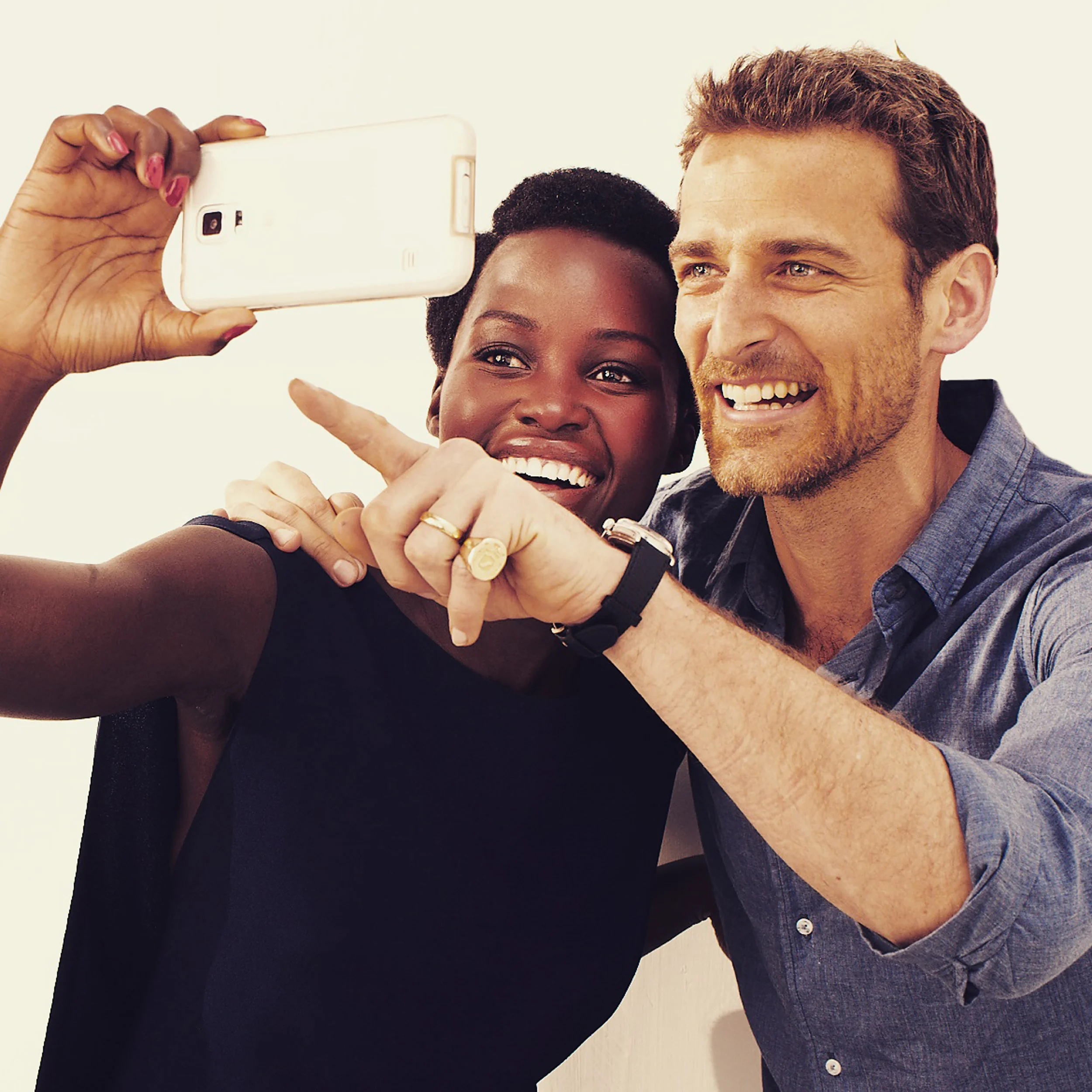 Behind the scenes with Lupita Nyong'o.