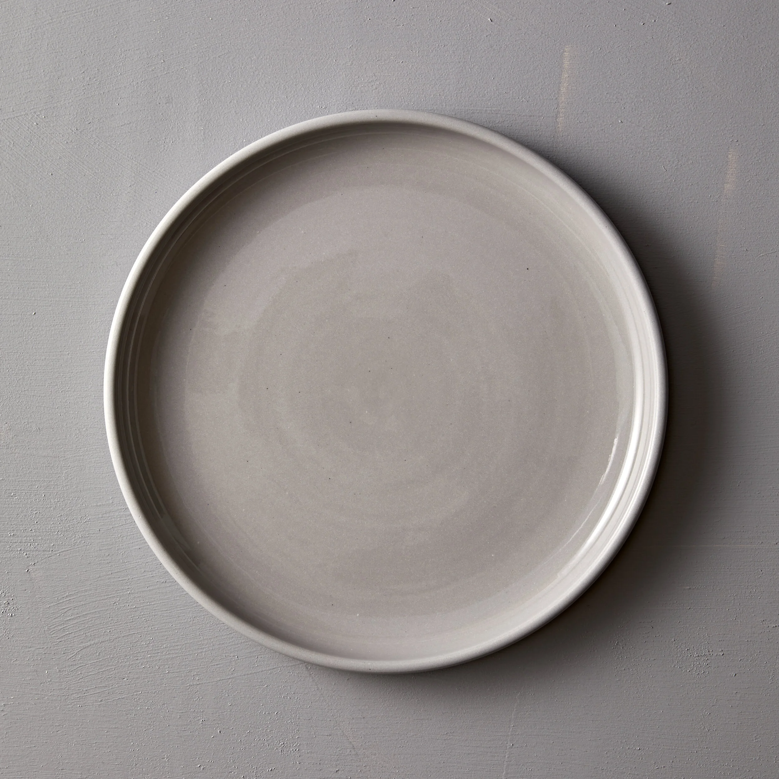 11" platter, grey porcelain