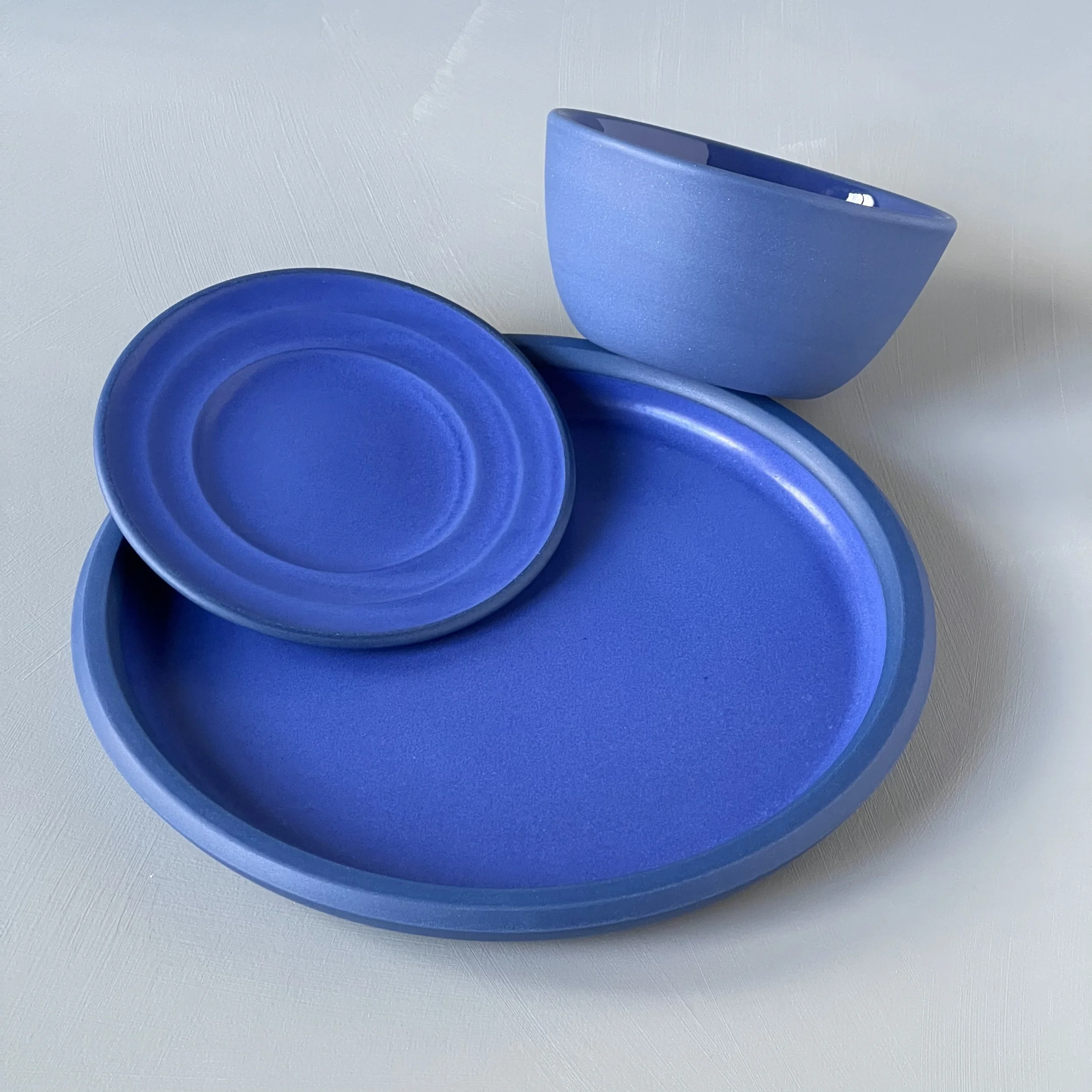 prop stylist's collection of deep blues