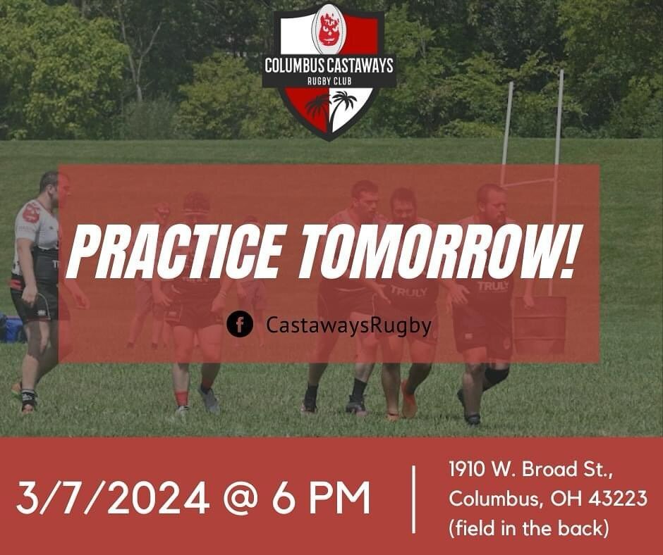 Hooked after our Intro to Rugby? Miss it and still want to learn? Ready to come out of Winter retirement?

Join us tomorrow night (3/7/2024)! Practice will start at 6PM and is located at the back of Rhodes Park!

We began with the basics on Tuesday a