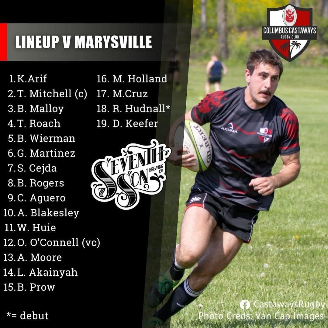 Your Columbus Castaways to take on the Marysville Rhinos at Marysville this Saturday (5/4/2024).

Kickoff is at 2PM.

Field Address: 16000 County Home Rd., Marysville, OH 43030