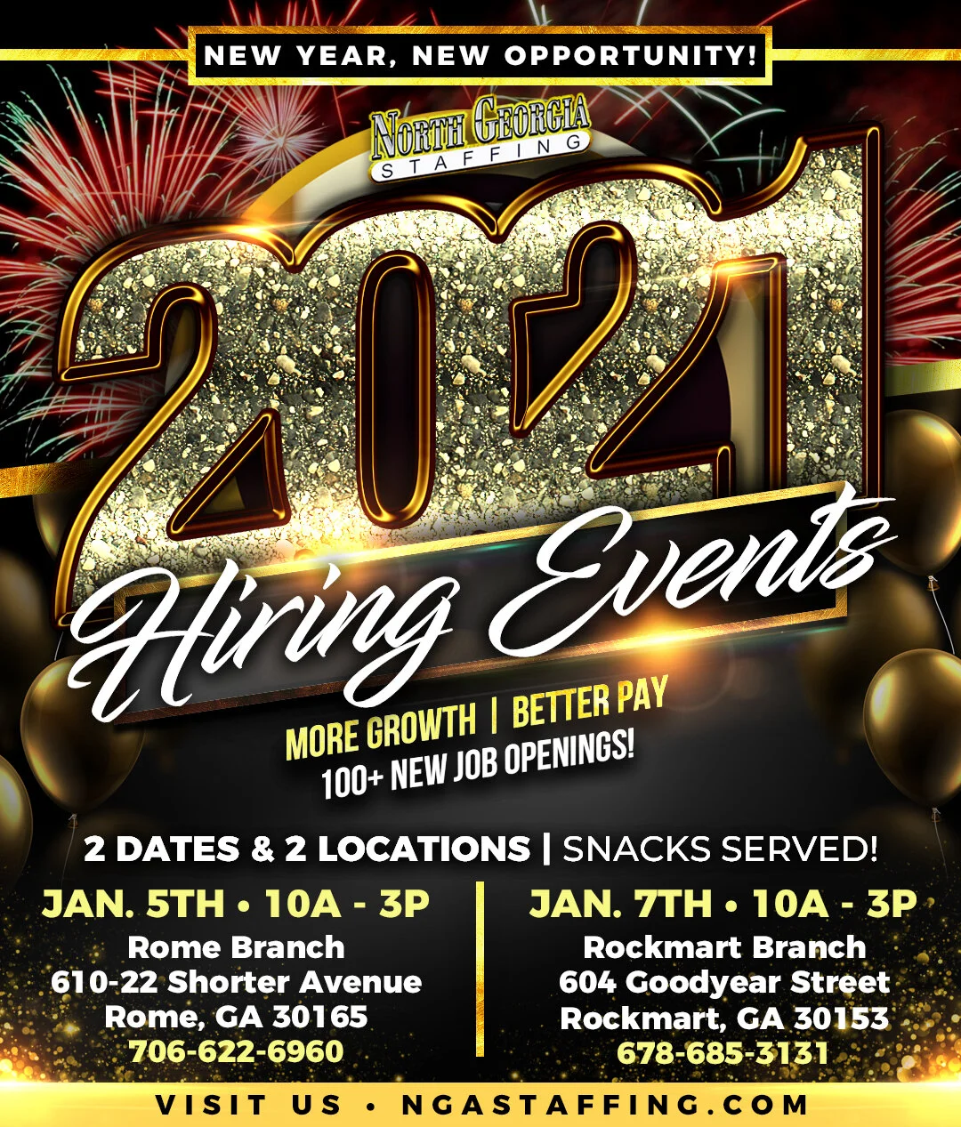 NGA STAFFING EVENTS — NGA Staffing