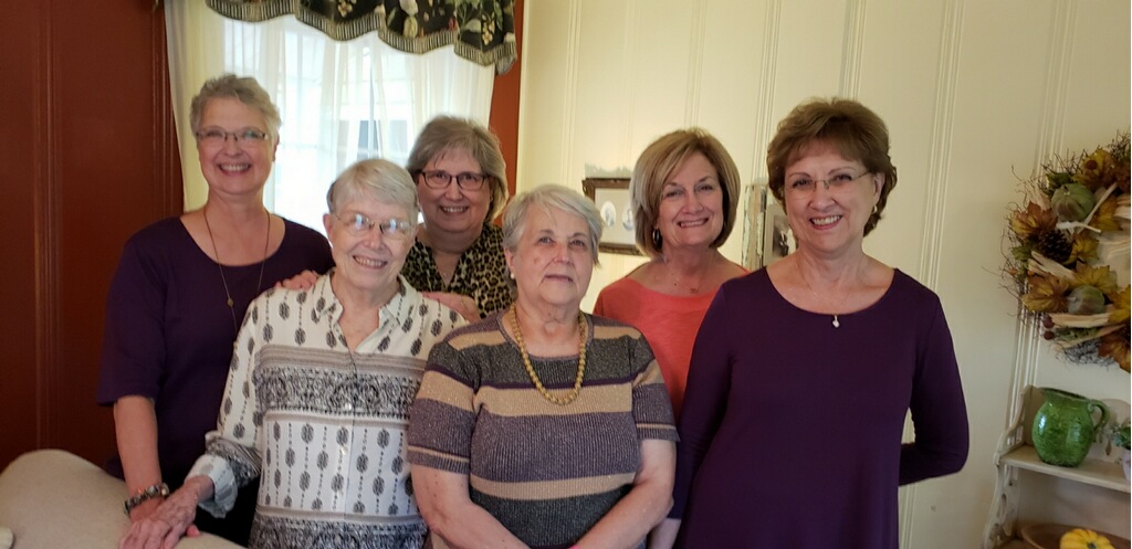 BACK ROW: Beth Campbell, Barbara Potter, Pat Cogburn  FRONT ROW: June Morris, Jeanette Nichols, Sue Giesecke