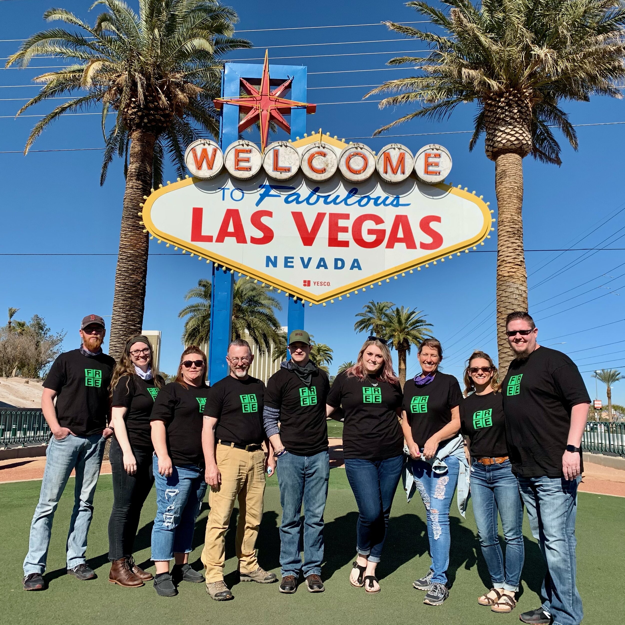 Jen McMahen and her husband, Lance (far right), spent a week in Las Vegas serving with an organization that works to free human trafficking victims and help them get back on their feet.