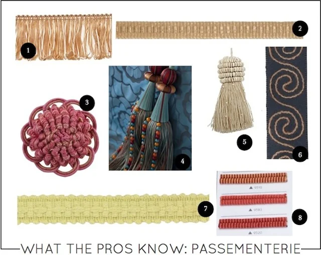What the Pros Know Passementerie on Capella Kincheloe Interior Design Phoenix