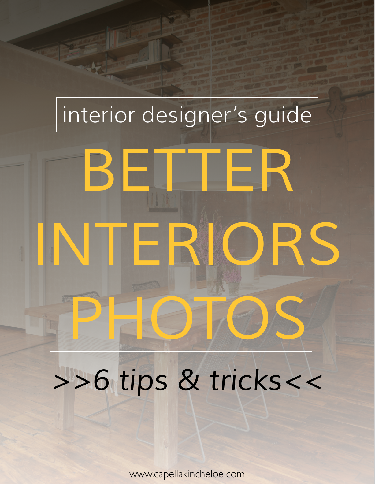 We all want our interior design projects to look the best they can. Here are six tips and tricks to the best interior design photos.