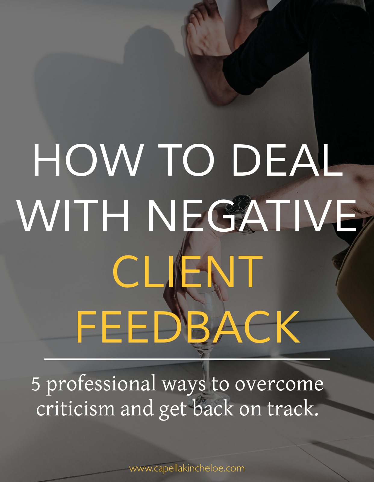 Don't let client criticism or negative feedback get you down. Learn how to handle it the professional way!