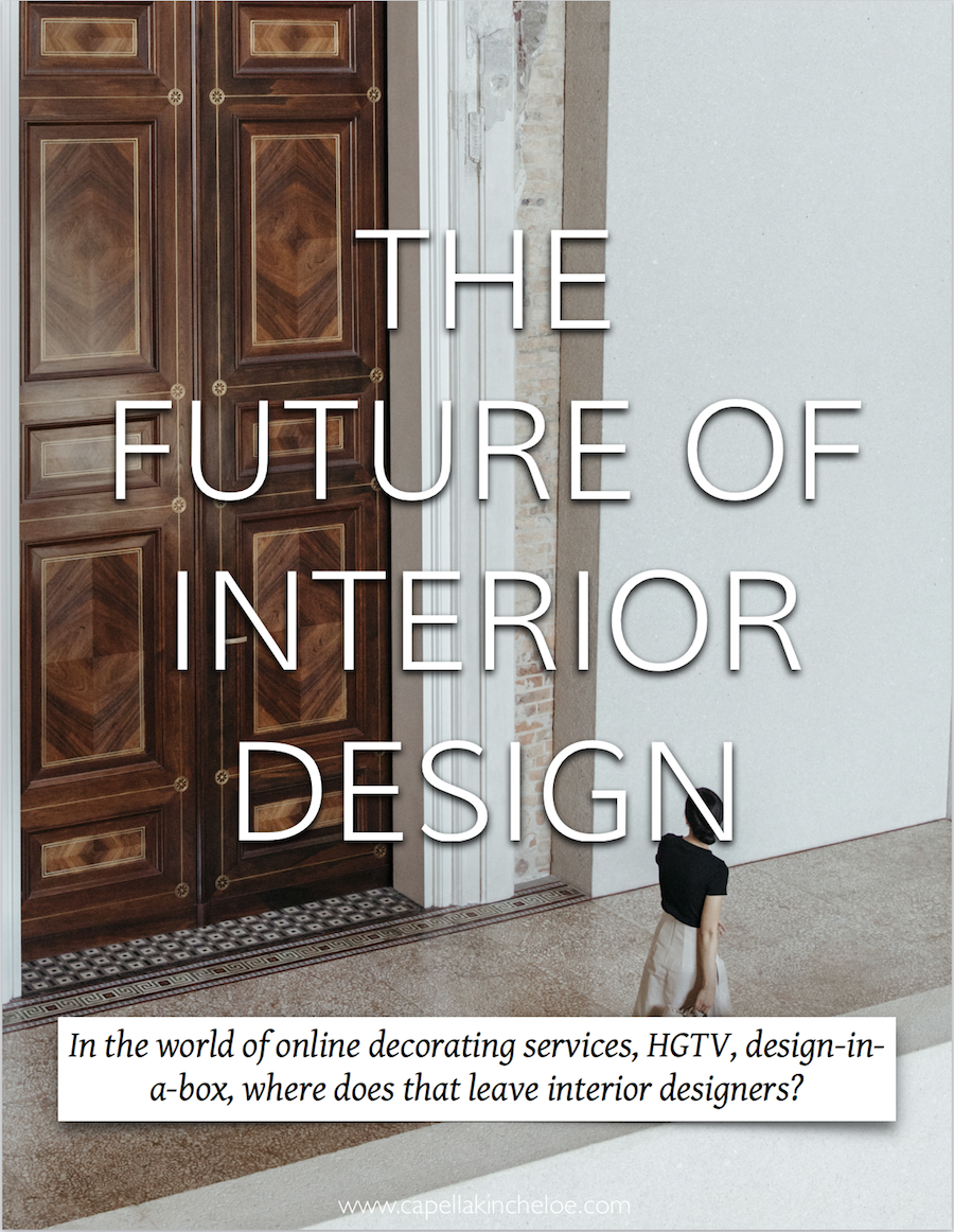 What does the future hold for Interior Designers? There is so much competition, uncertainty, and expectation - what do you think?