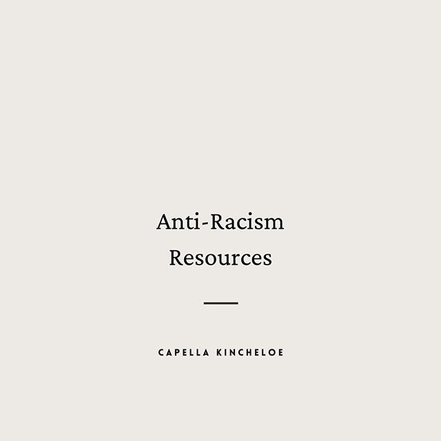These are my personal resources to anti-racism and social justice work.  People I follow, books I've read, and resources I've used. ⁠
⁠
In life and business, it's important that I do the work myself so I am not just preaching without action behind my