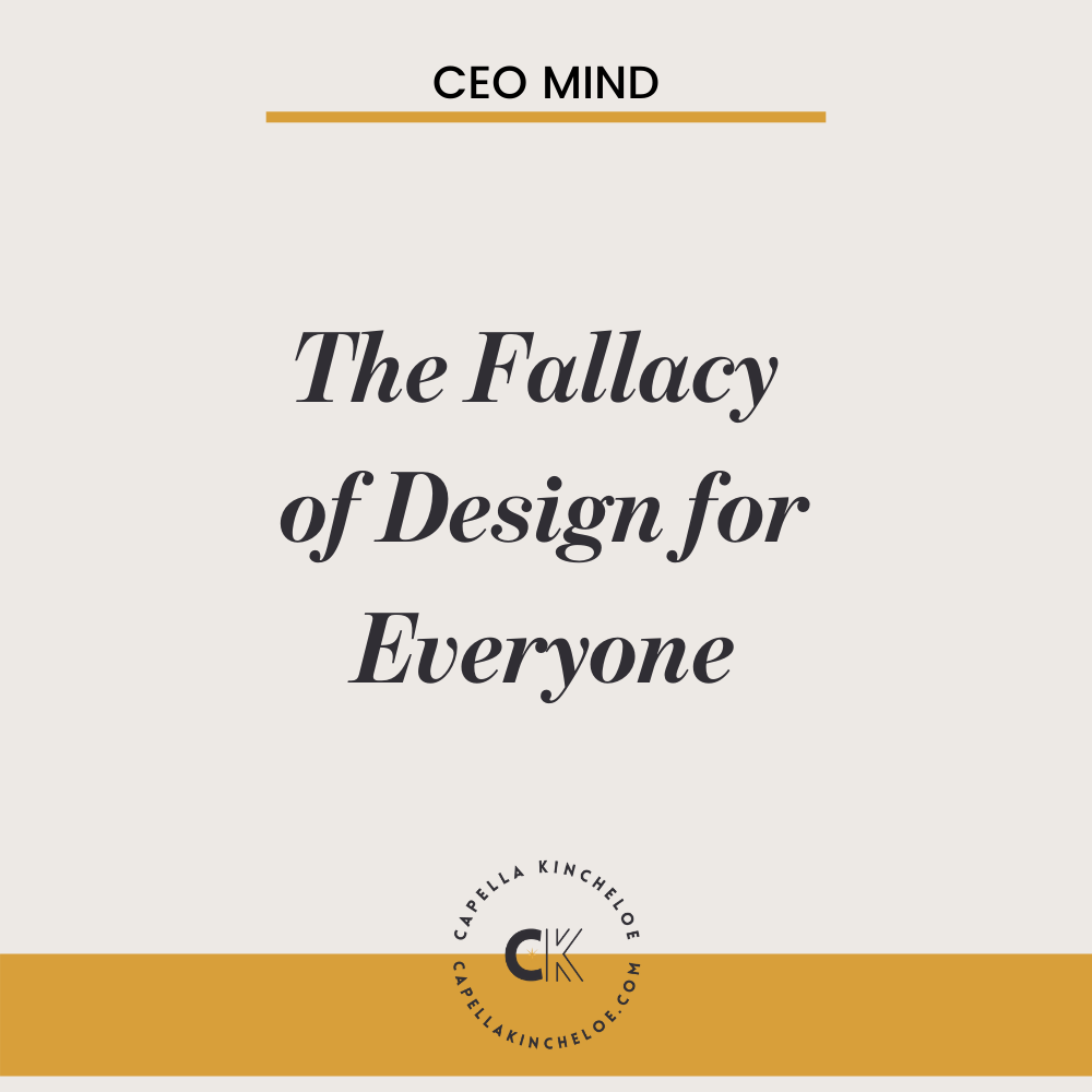 The Fallacy of Design for Everyone