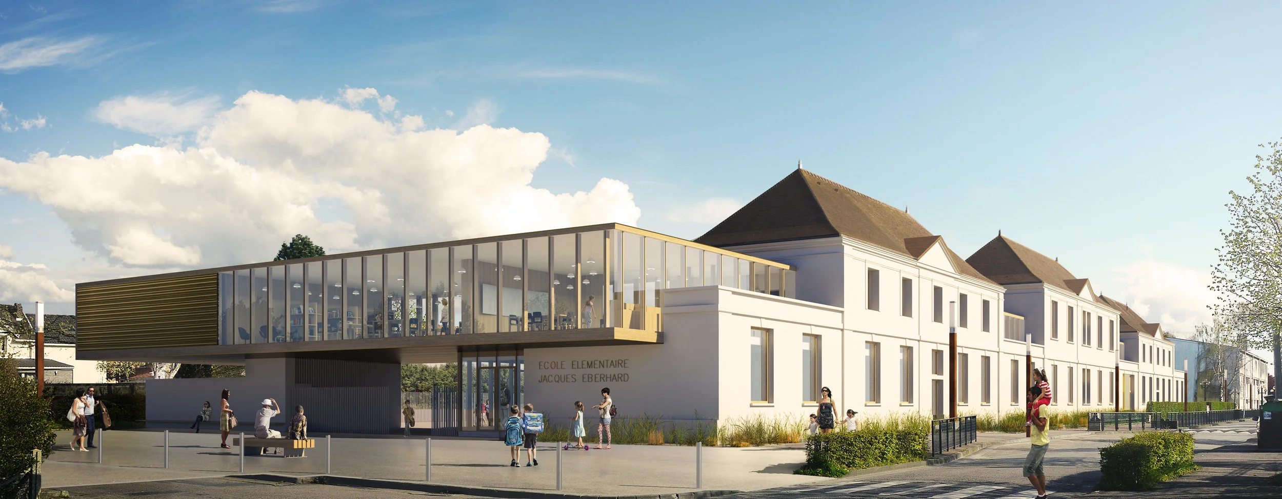 Ecole primaire à Gonfreville l'Orcher - Atelier Bettinger-Desplanques