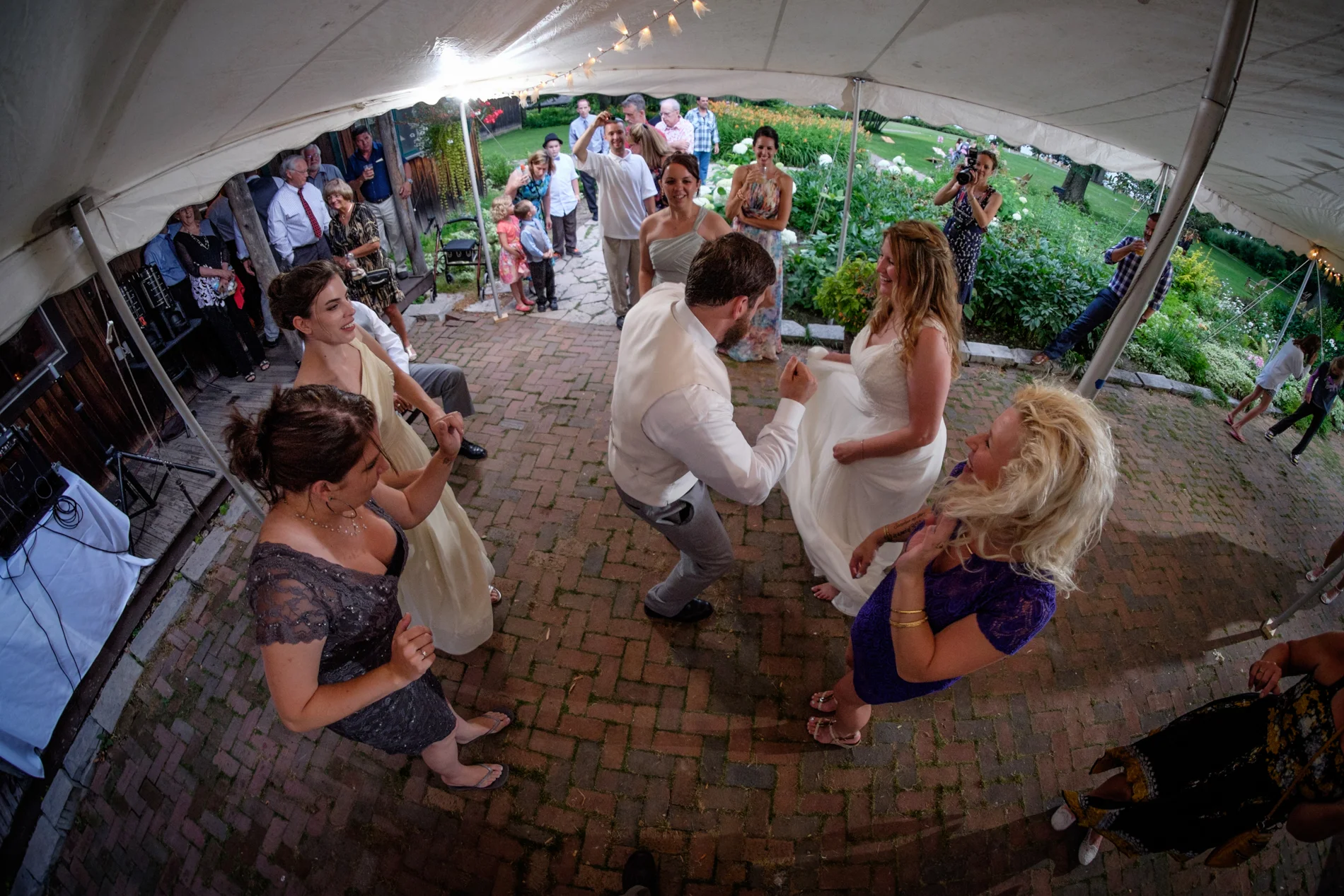 Wedding reception dance.