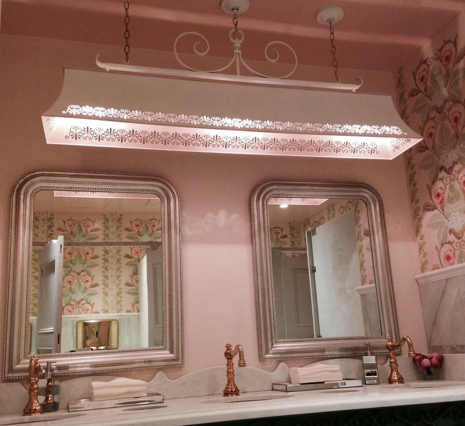 Custom Powder Room Chandelier