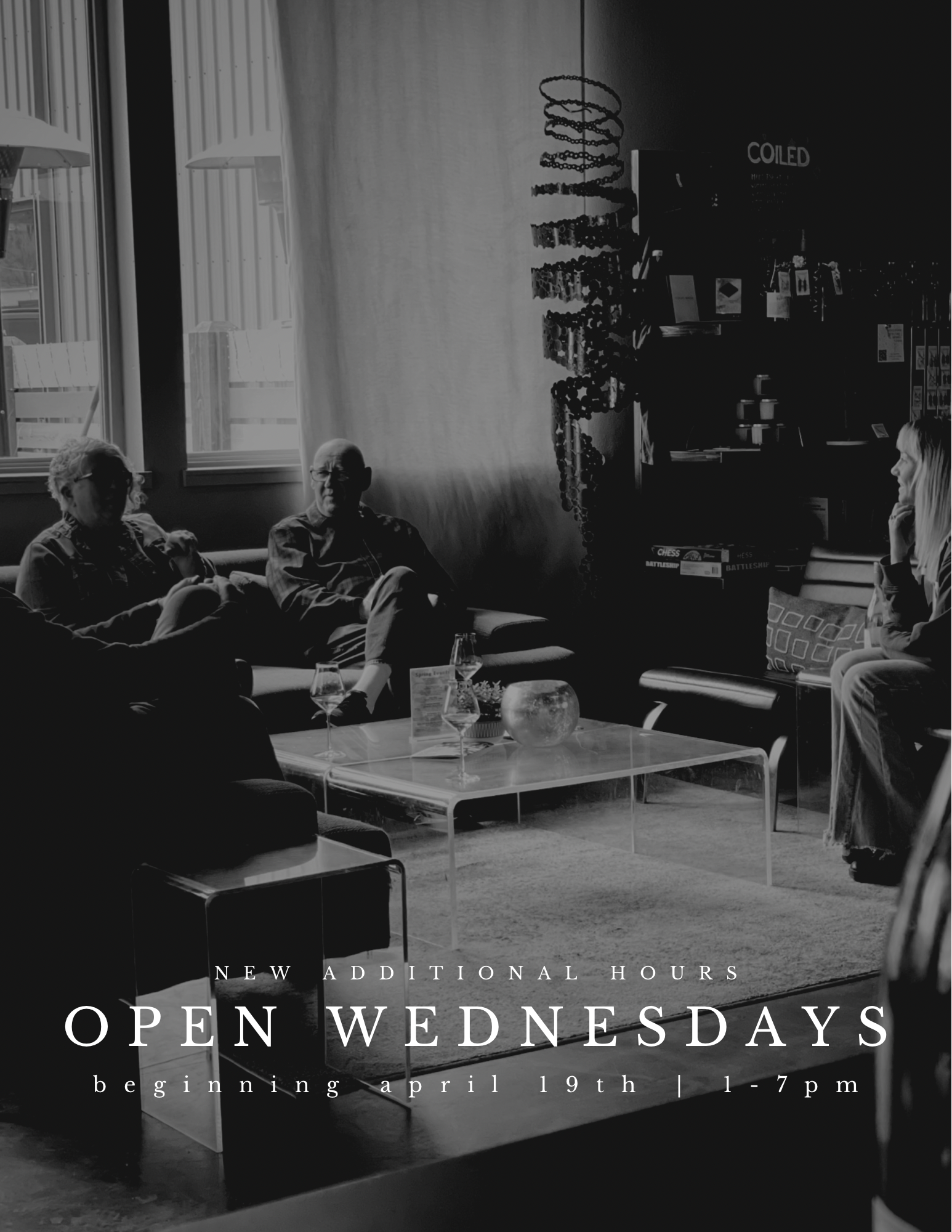 Open Wednesdays!