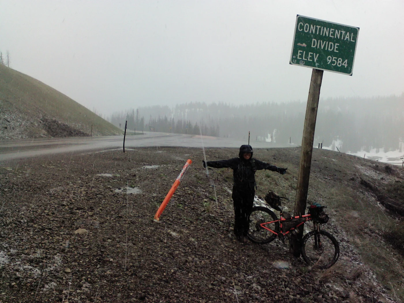 It’s not all sunny cloudscapes and mountain views out there, bikepacking is tough!
