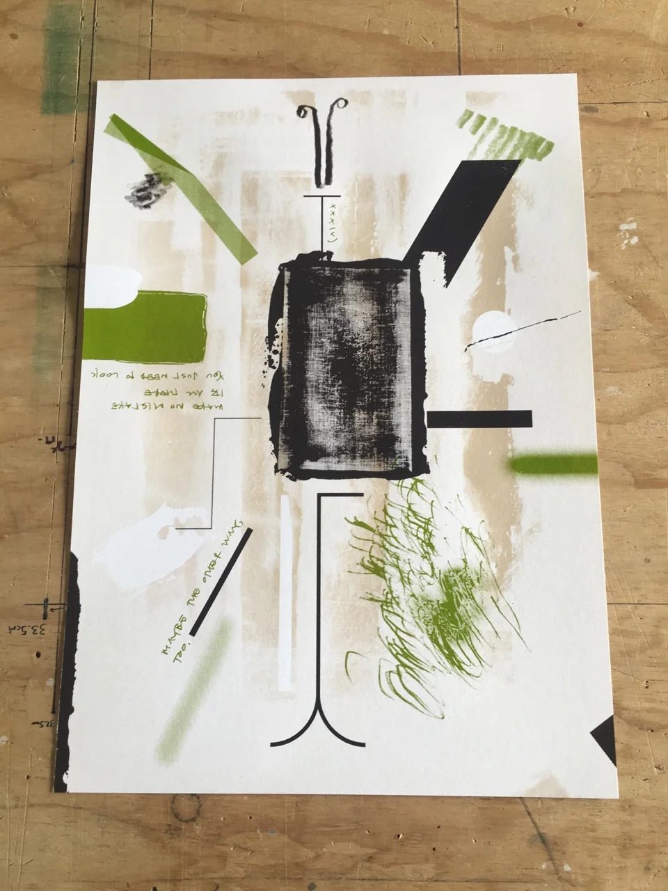 Marguerite Formation Screen Print on Colourplan Paper 620 x 440mm Matt Moriarty, 2016 Printed by Tom Lynch - Artisan Screenprints Written Fragments by Charles Hadfield