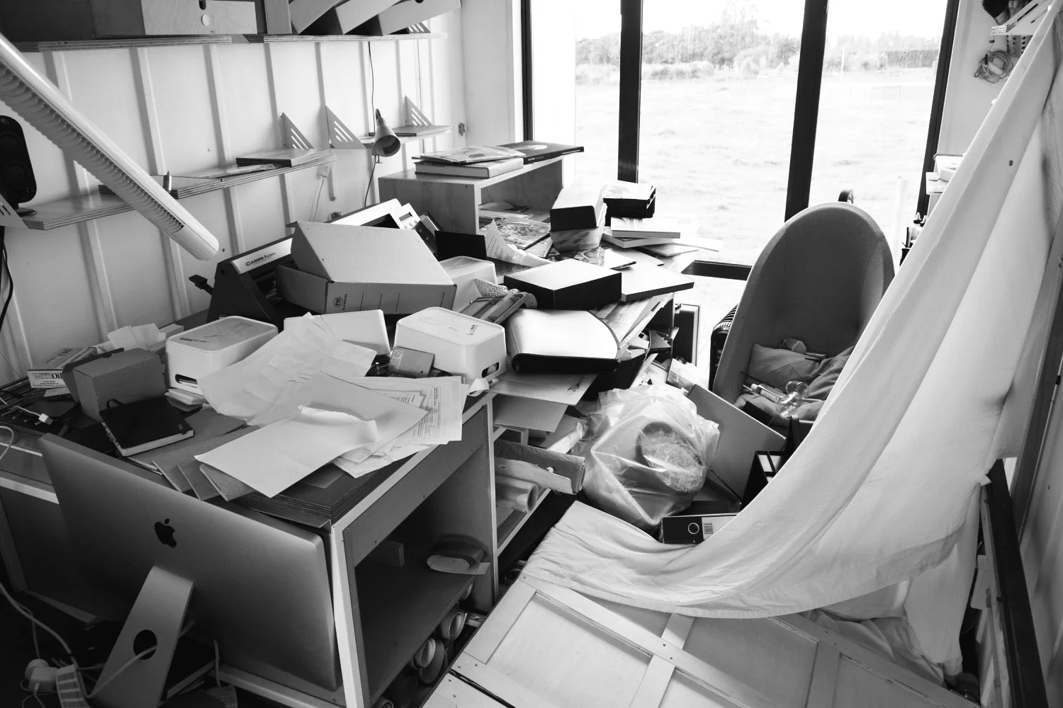 Art studio the morning of the Kaikoura Earthquake 14th November 2016