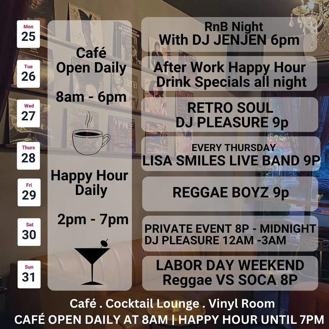 Labor Day Week(end) happenings at Drink Lounge 🍸✨

Come vibe with us all weekend long &mdash; craft cocktails, curated music, and unmatched energy every night. 

#DrinkLounge #DrinkWithus #livemusic #labordayparade #franklinave #crownheights #brookl